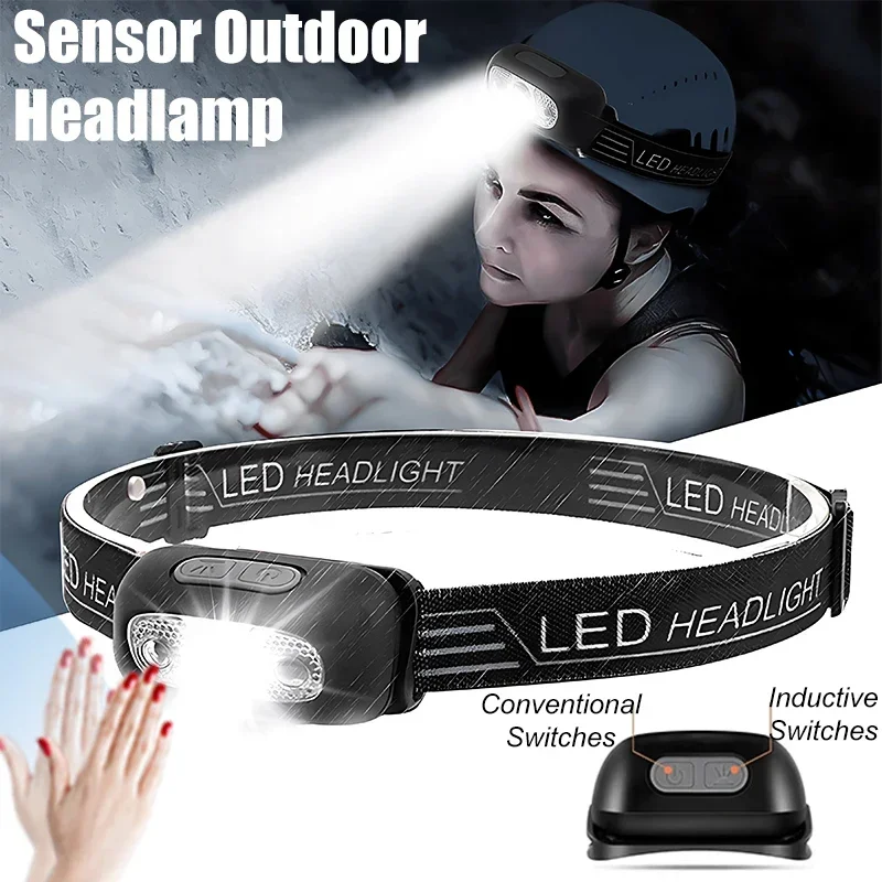 Outdoor Power Reno - Powerful LED Headlamp Adjustable Wave Sensor