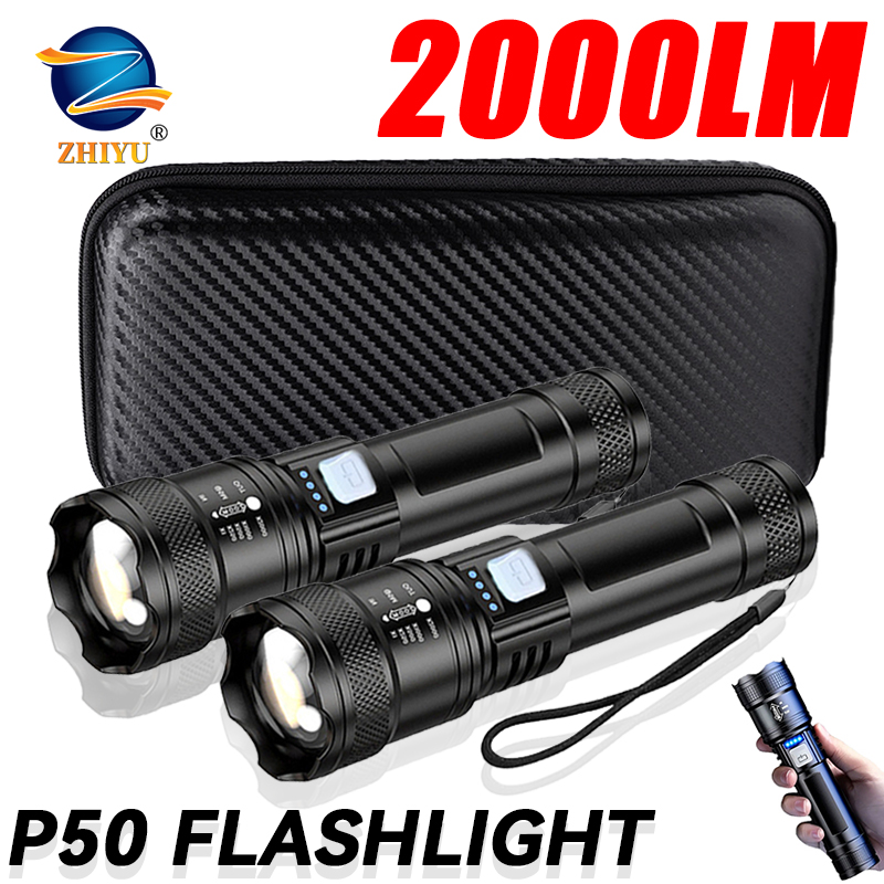 Outdoor Power Reno - Tactical LED Flashlight 2000LM USB Rechargeable