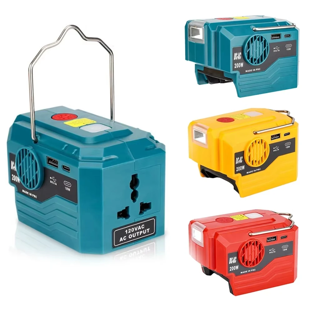 200W Portable Power Inverter F - Outdoor Power Adapter Usb C ulasan dan harga