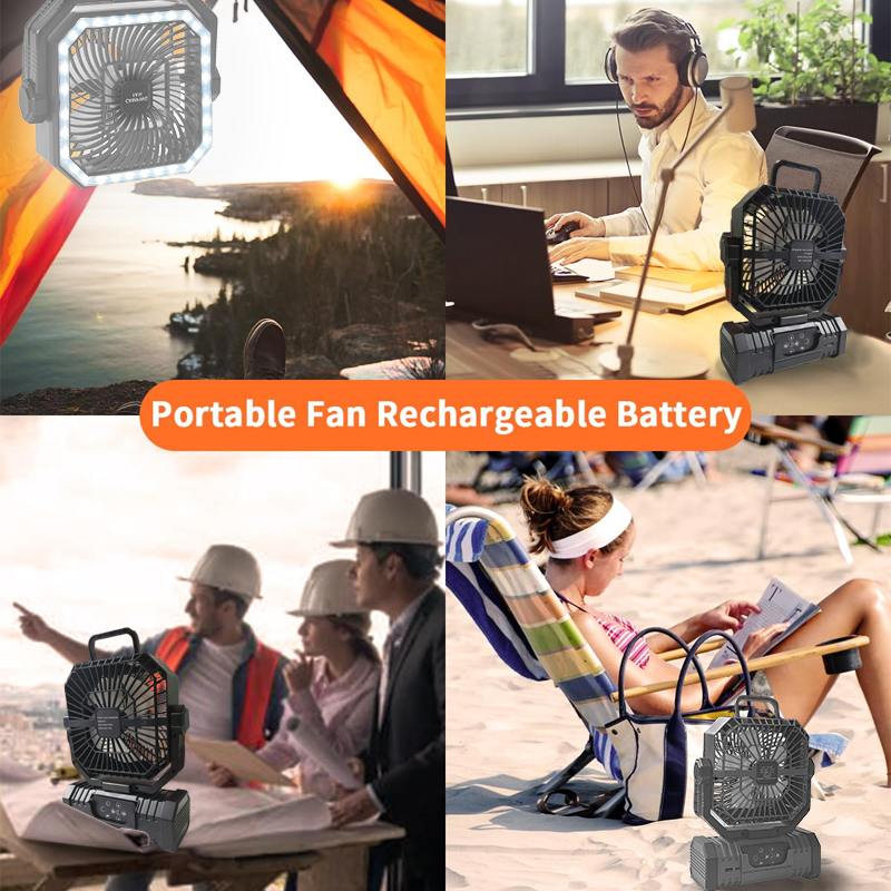 20000mAh Camping Ceiling Fan R - Outdoor Power Reno ulasan dan harga