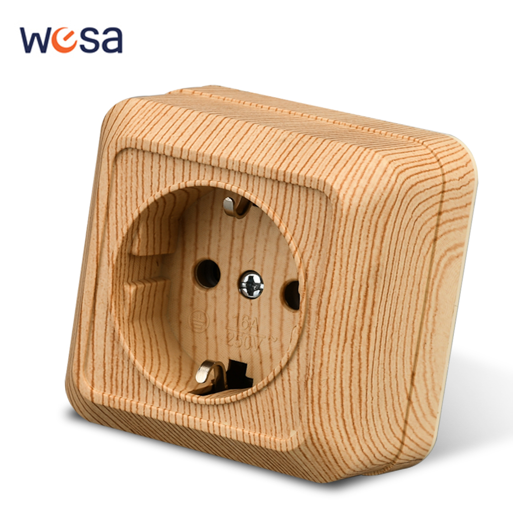WESA Wood Wall Surface Socket  - Outdoor Power Hub ulasan dan harga