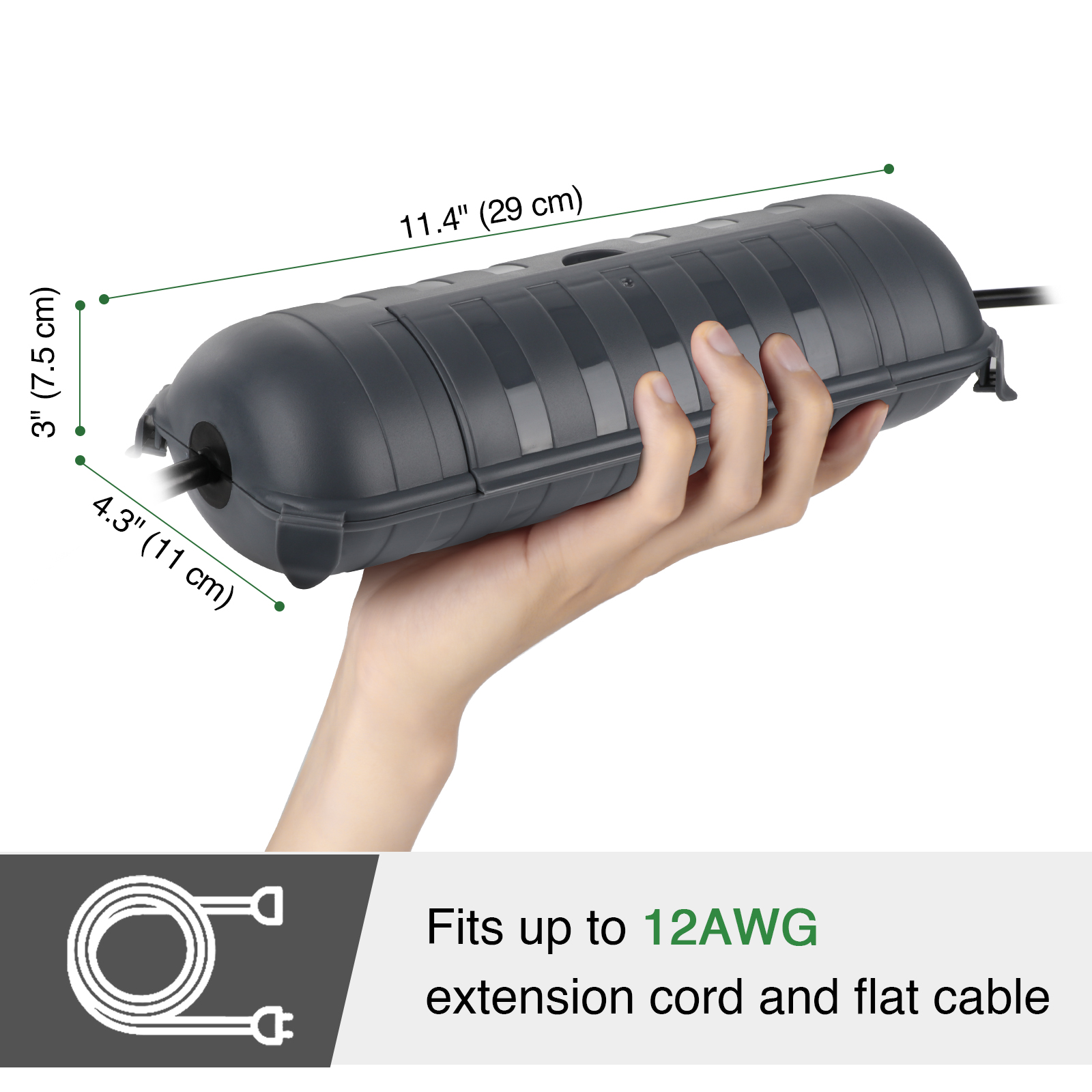 Large Weatherproof Outdoor Ele - Outdoor Power Strip ulasan dan harga