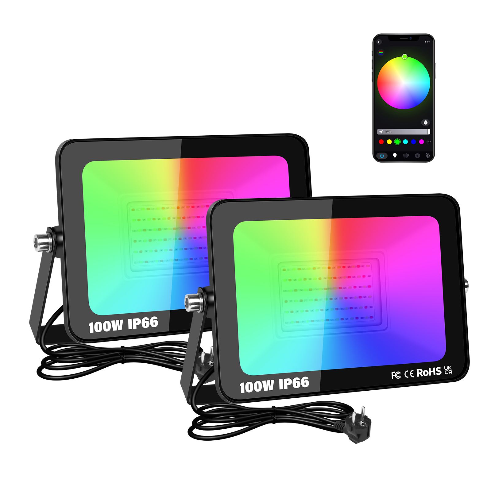 SKYWORLD APP RGB Smart Floodli - Outdoor Power Hub ulasan dan harga
