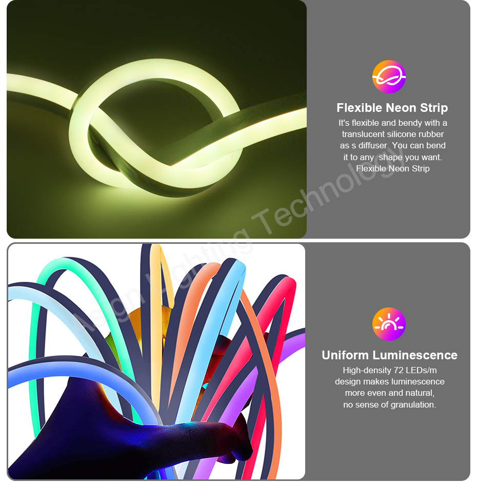 220V RGB LED Neon Strip with E - Outdoor Power Strip ulasan dan harga