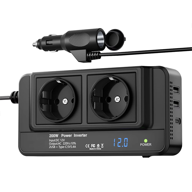 200W Car Inverter Car Socket A - Outdoor Power Adapter Usb C ulasan dan harga