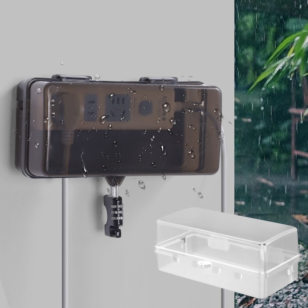 Durable Plastic Plug Box Anti- - Outdoor Power Strip ulasan dan harga