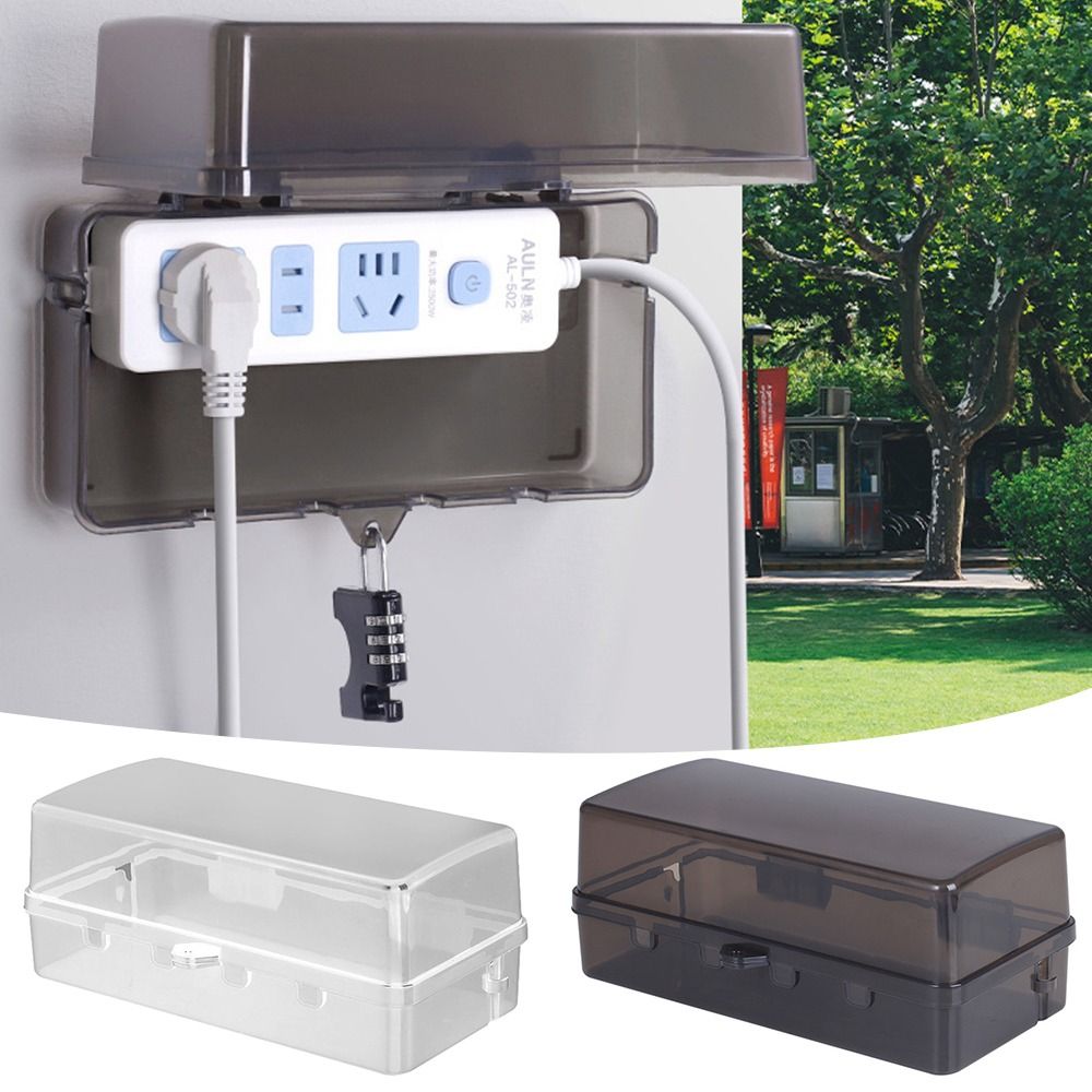 Durable Plastic Plug Box Anti- - Outdoor Power Strip ulasan dan harga