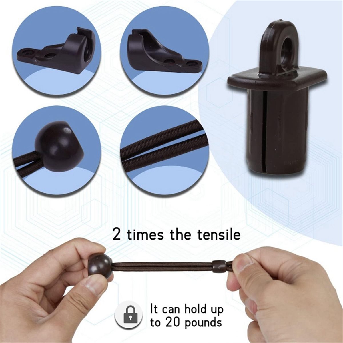 Sun Shading Bungee Kit & End C - Outdoor Power Blinds ulasan dan harga