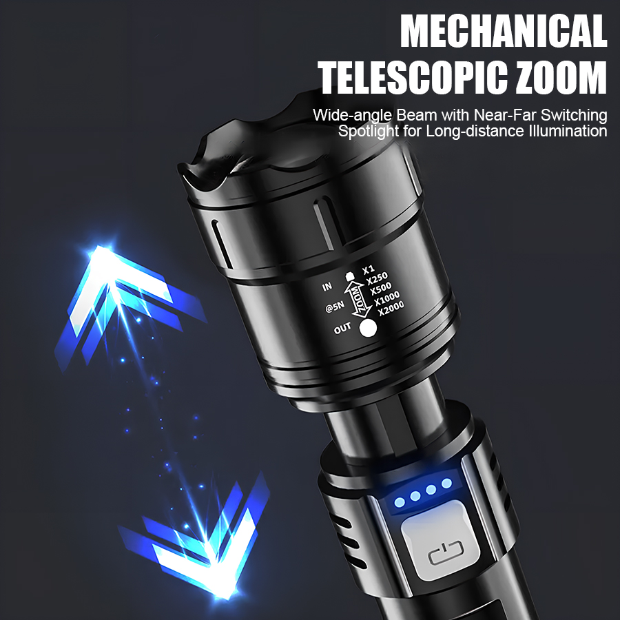 High Power P50 LED Flashlight  - Outdoor Power Reno ulasan dan harga