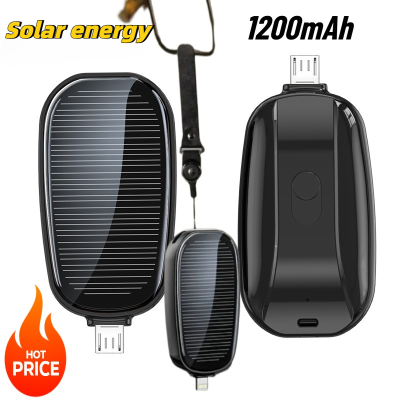 1200mAh Solar Mini Power Bank  - Outdoor Power Hub ulasan dan harga