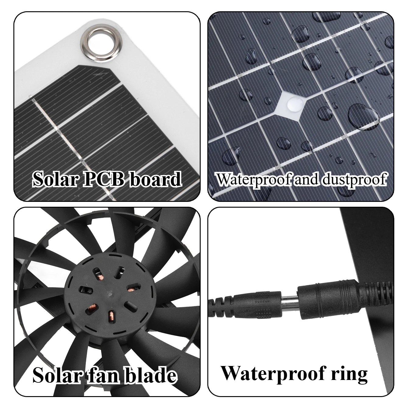 15W 25W Solar Powered Weatherp - Outdoor Power Vent ulasan dan harga