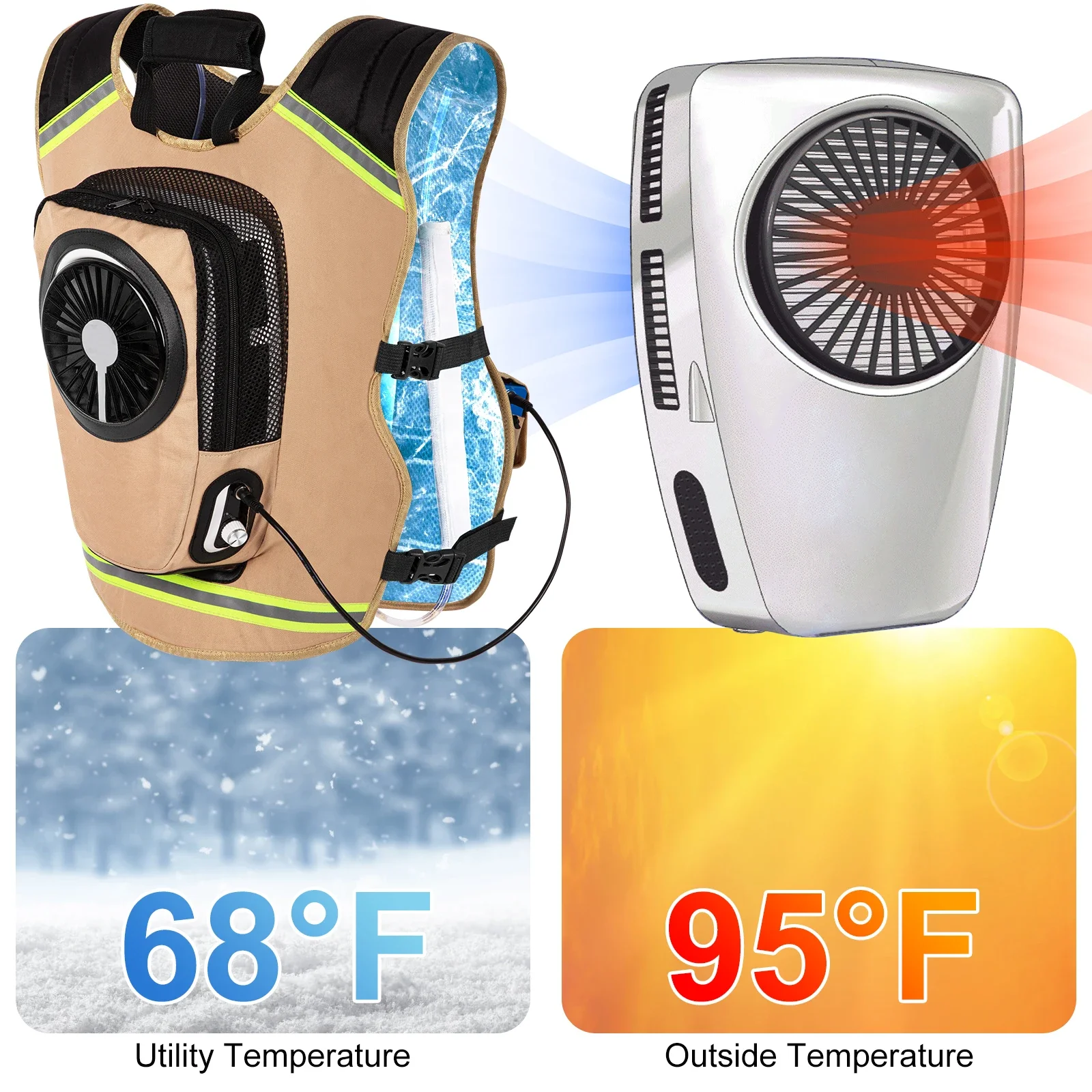 Air Conditioner Cooling Vest W - Outdoor Power Works ulasan dan harga
