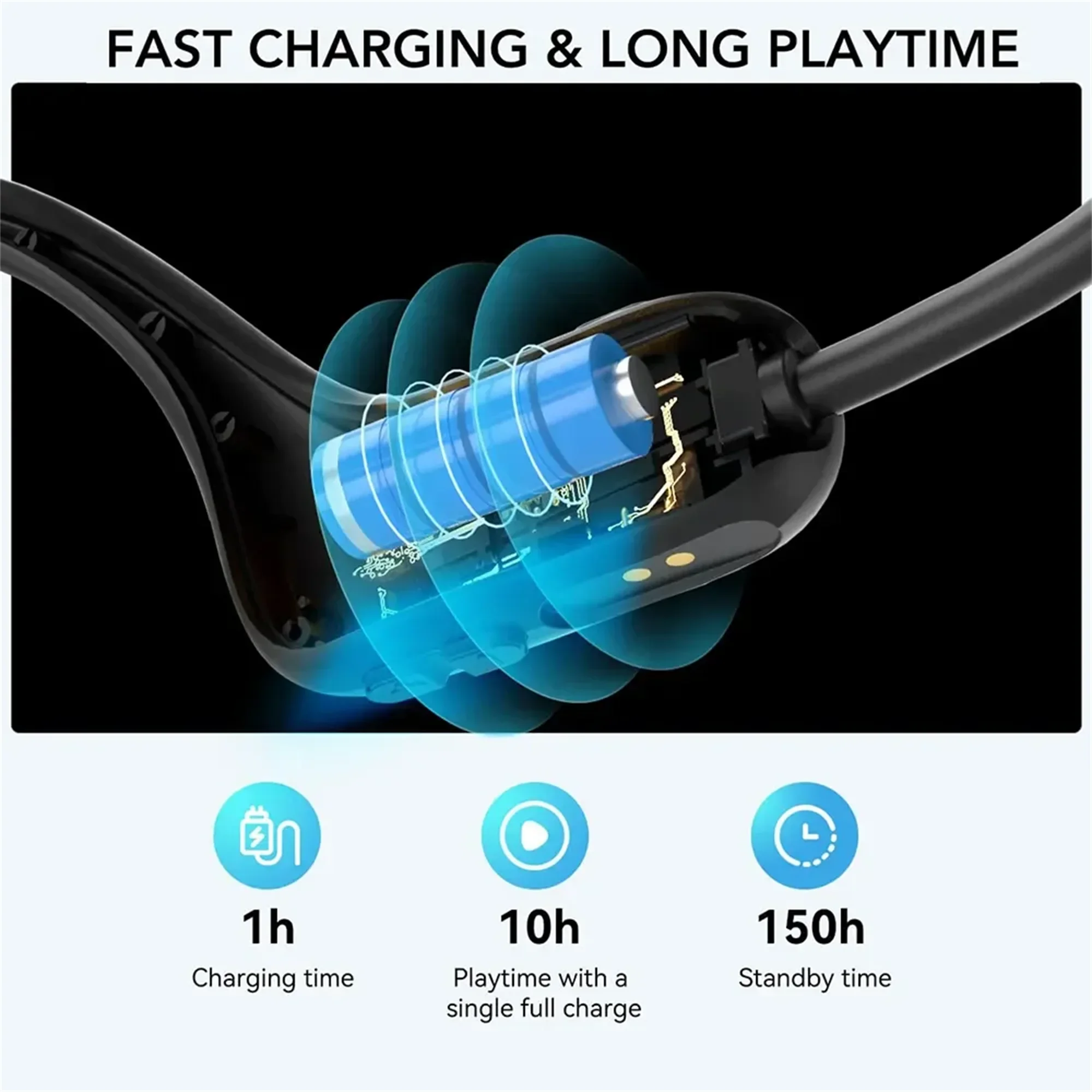 NUROUM Bluetooth Earphone Neck - Outdoor Power Adapter Usb C ulasan dan harga