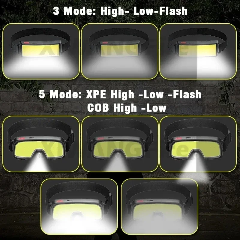 Powerful COB LED Headlamp Type - Outdoor Power Reno ulasan dan harga