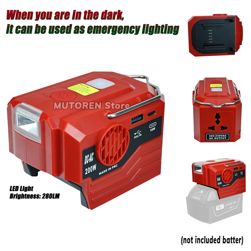 200W Portable Power Inverter 1 - Outdoor Power Inverter ulasan dan harga