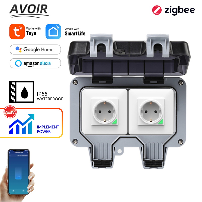 Avoir Tuya Zigbee Electrical S - Outdoor Power Strip ulasan dan harga