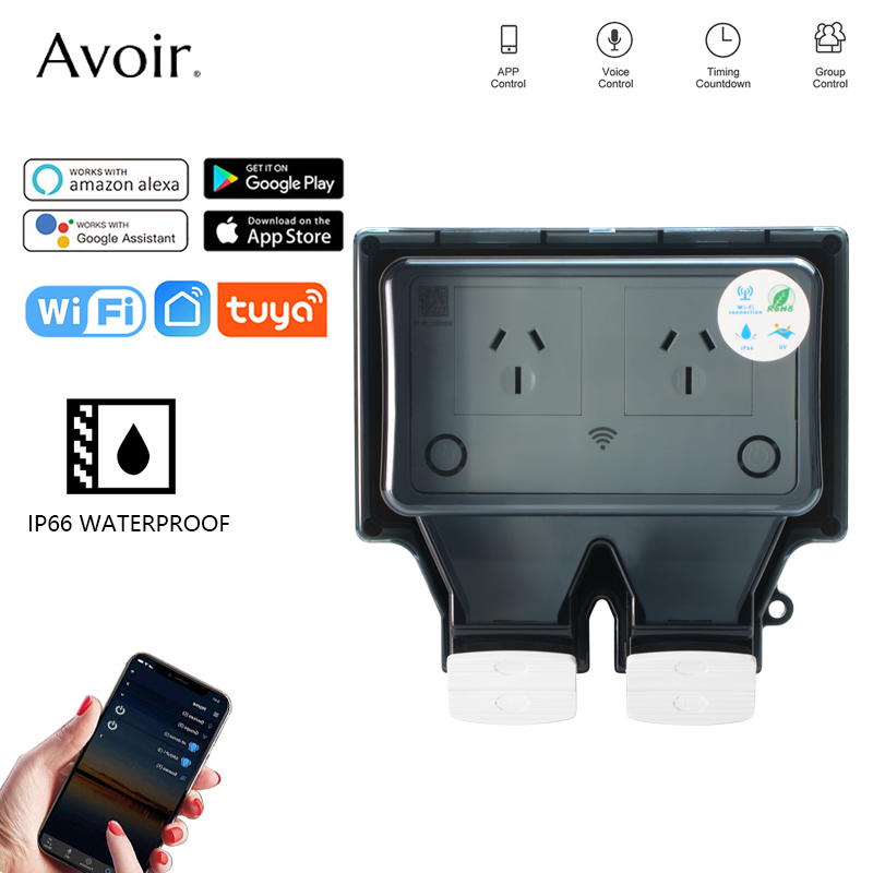 Avoir Tuya Wifi Waterproof Ele - Outdoor Power Equipment Brands ulasan dan harga