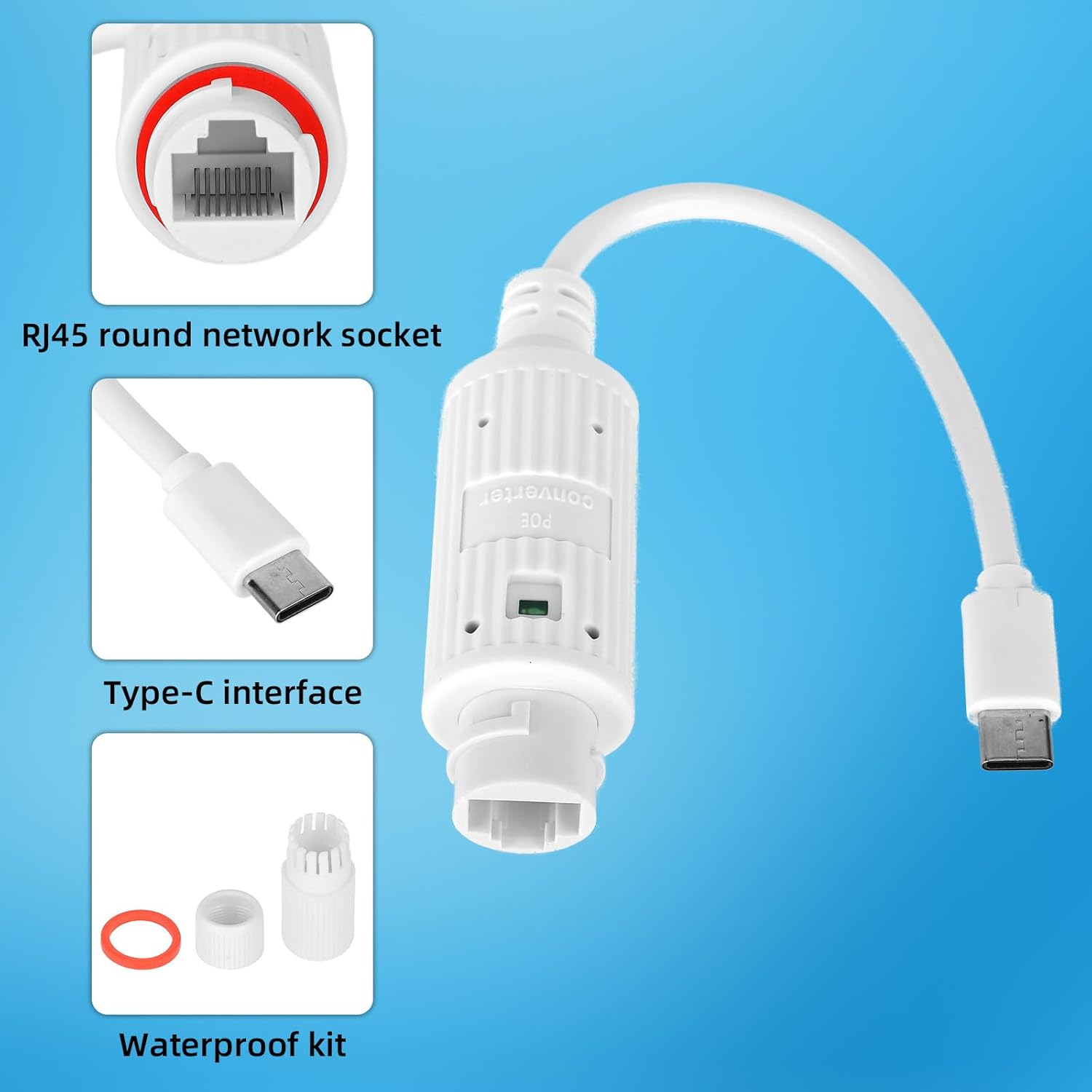 POE to USB-C Power Converter O - Outdoor Power Adapter Usb C ulasan dan harga