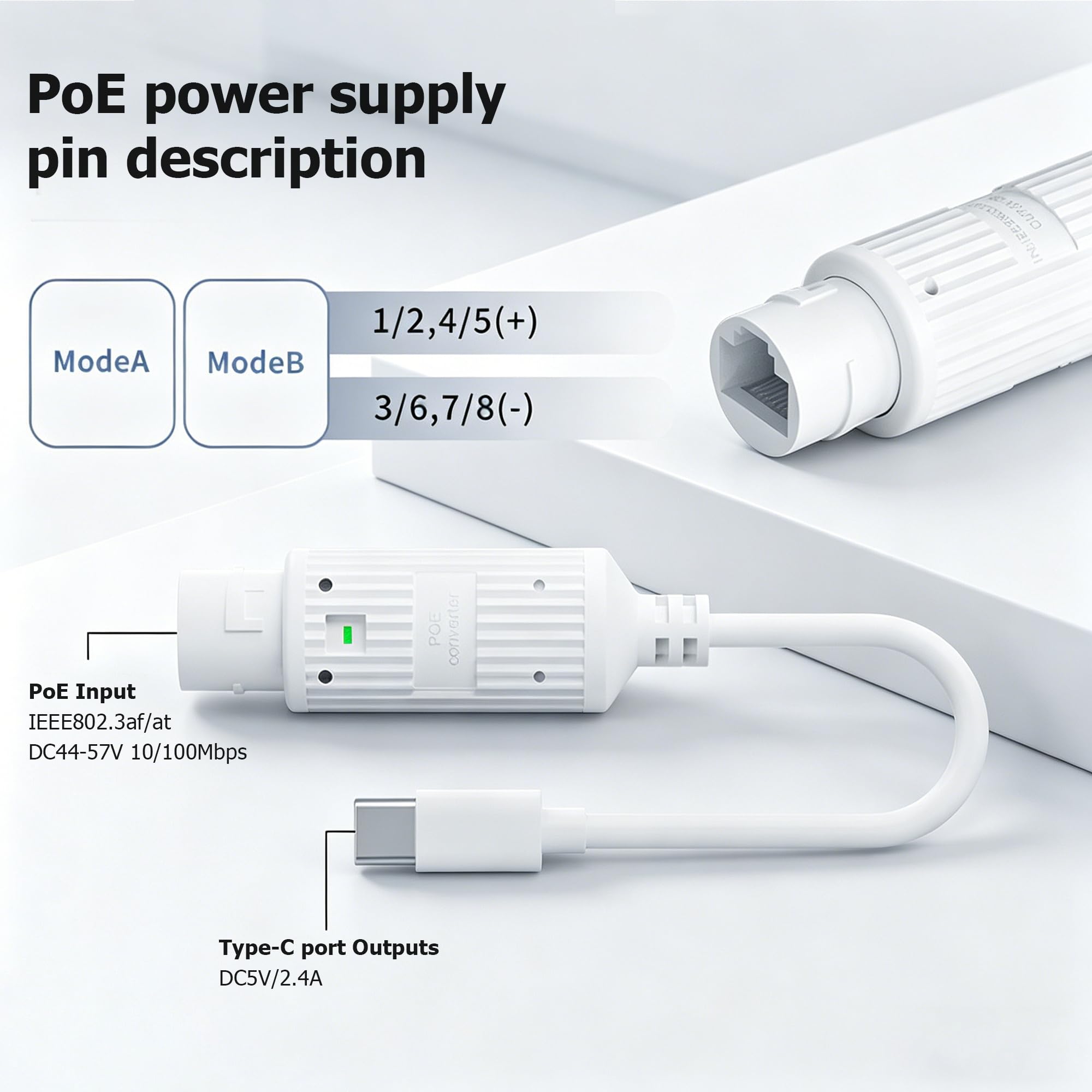 POE to USB-C Power Converter O - Outdoor Power Adapter Usb C ulasan dan harga