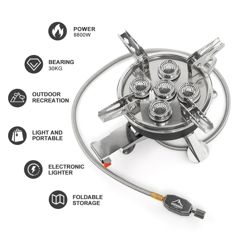 Widesea Camping 5in1 Gas Stove - Outdoor Power Equipment Brands ulasan dan harga