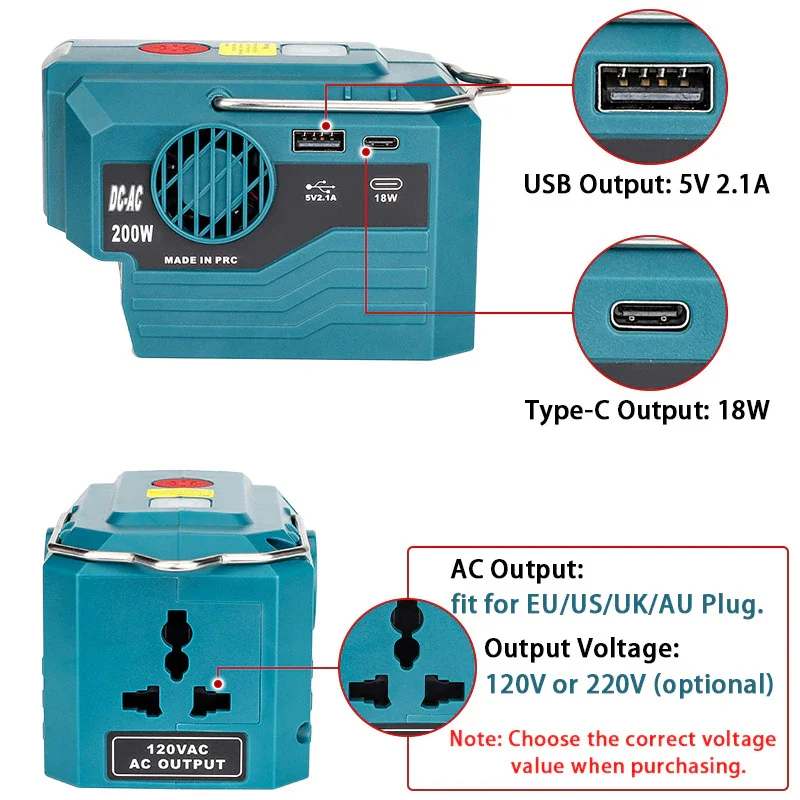 Power Inverter for Makita 18V  - Outdoor Power Inverter ulasan dan harga