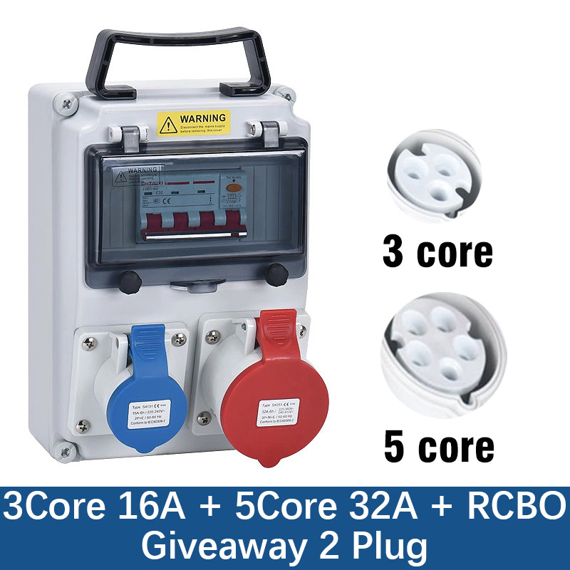 Waterproof Industrial socket b - Outdoor Power Hub ulasan dan harga