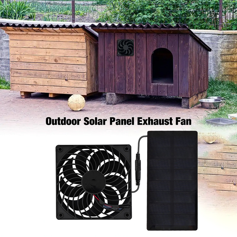 12cm Solar Exhaust Fan Waterpr - Outdoor Power Vent ulasan dan harga