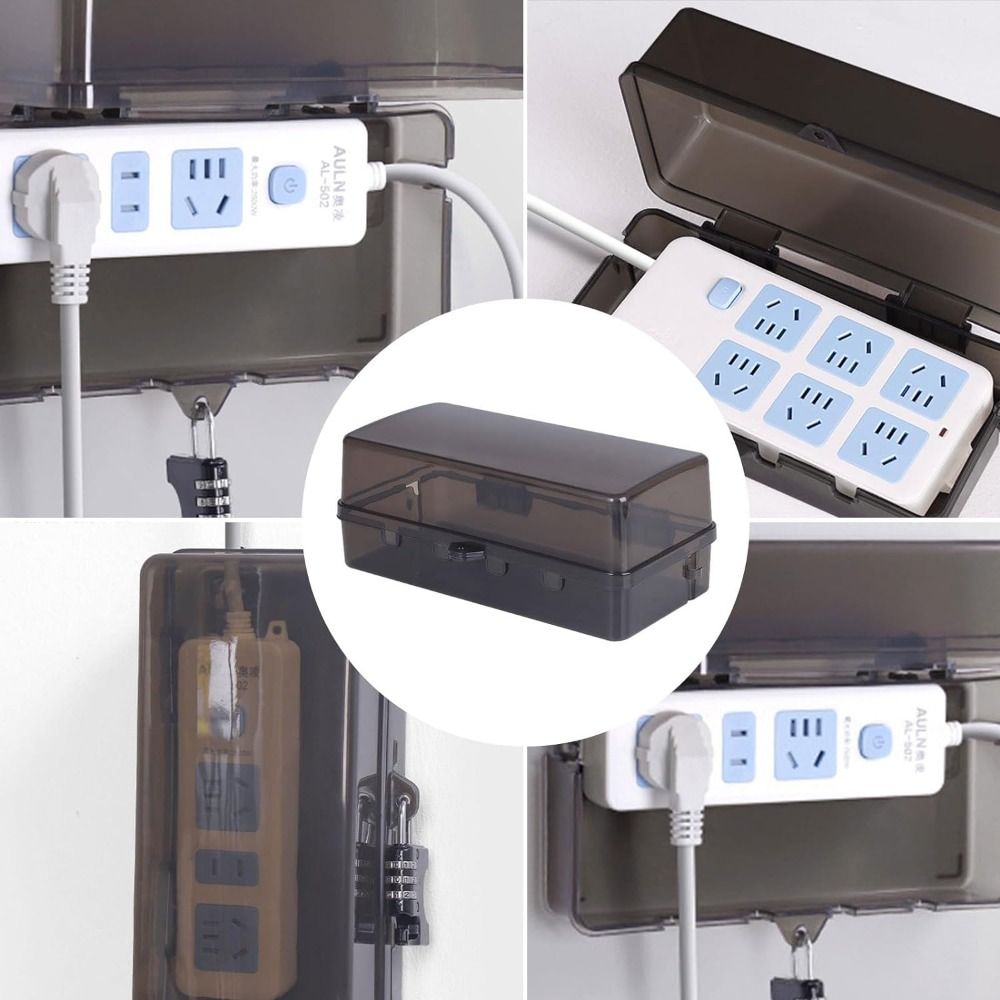 Portable Plastic Plug Box Anti - Outdoor Power Strip ulasan dan harga