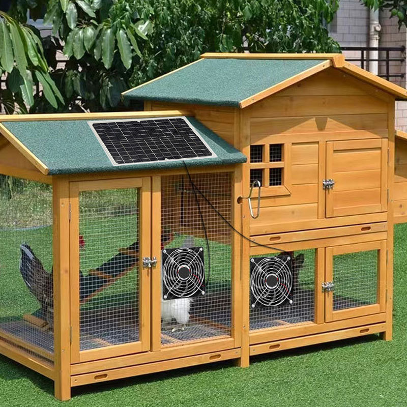 15W Solar Powered Dual Cooling - Outdoor Power Vent ulasan dan harga