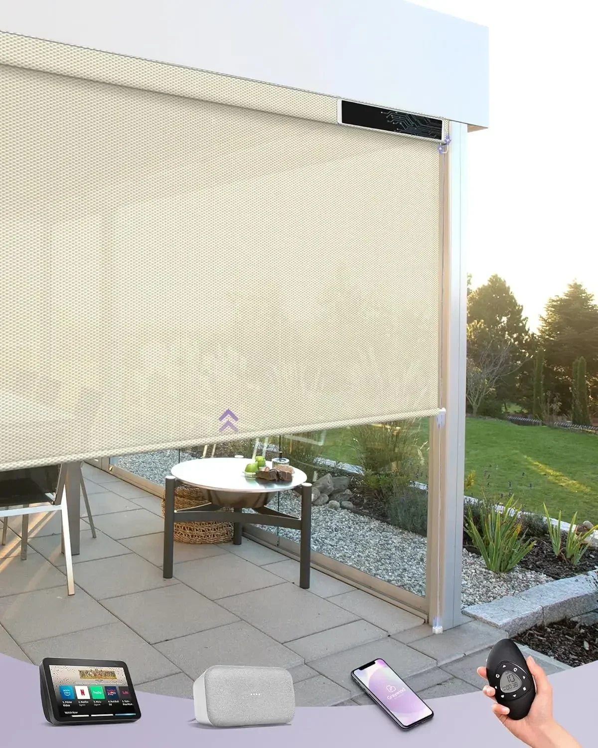 Motorized Outdoor Shades for P - Outdoor Power Blinds ulasan dan harga