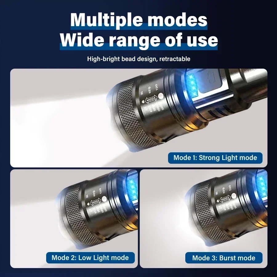 Tactical LED Flashlight 2000LM - Outdoor Power Reno ulasan dan harga