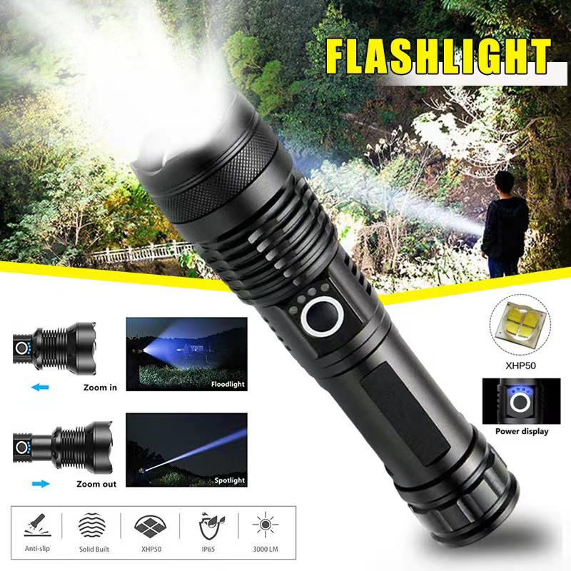 High Power XHP70 Led Flashligh - Outdoor Power Reno ulasan dan harga