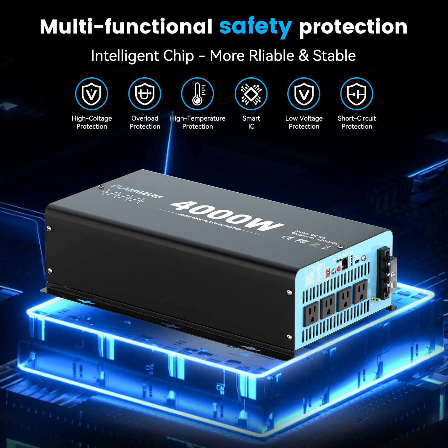 4000W Pure Sine Wave Power Inv - Outdoor Power Inverter ulasan dan harga