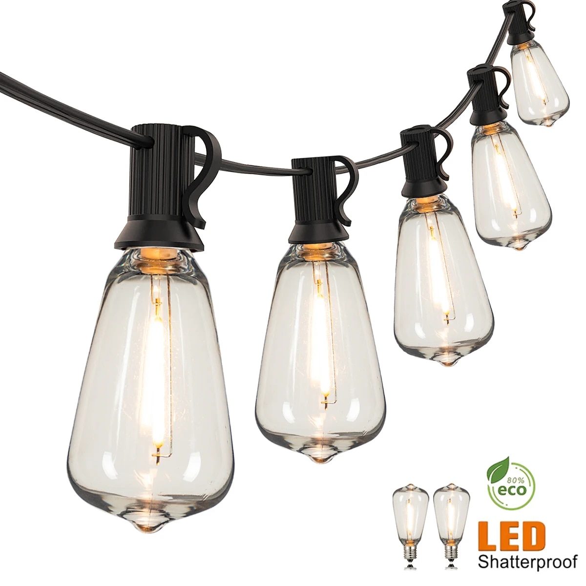 110V US Plug ST38 String Light - Outdoor Power Hub ulasan dan harga